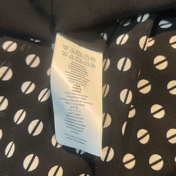 Michael Michael Kors Black/Tan Slice Dot split back sleeveless tunic, size 2X - Picture 5 of 5
